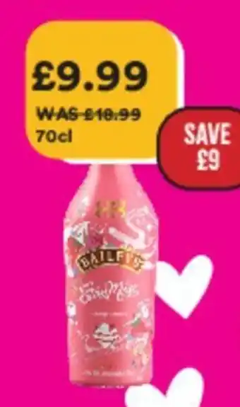 Bargain Booze Baileys 70cl offer