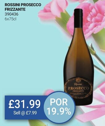 Bestway Rossini Prosecco Frizzante 6x75cl offer