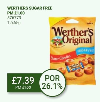 Bestway Werthers Sugar Free 12x65g offer