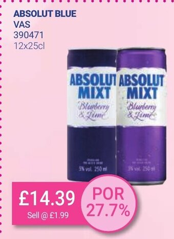 Bestway Absolut Blue 12x25cl offer