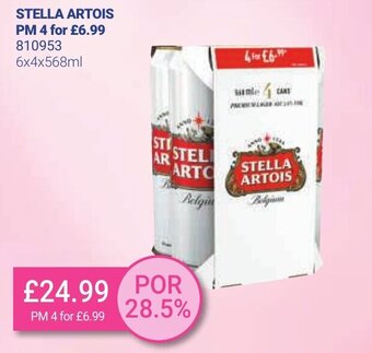 Bestway Stella Artois 6x4x568ml offer