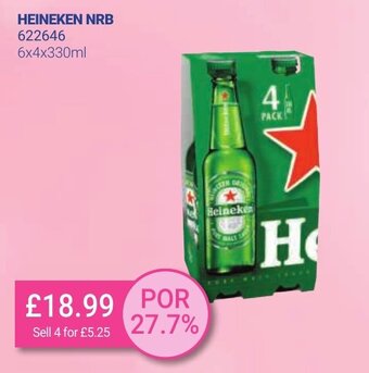 Bestway Heineken NRB 6x4x330ml offer