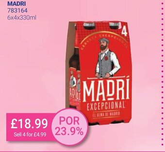 Bestway Madri 6x4x330ml offer