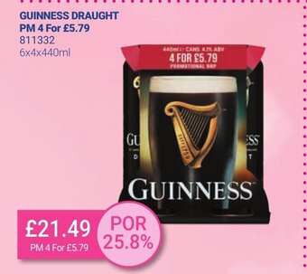 Bestway Guinness Draught 6x4x440ml offer