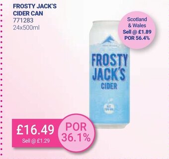 Bestway Frosty Jack's Cider Can offer