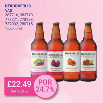 Bestway Rekorderlig 15x500ml offer