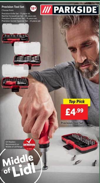 Lidl Precision tool set offer