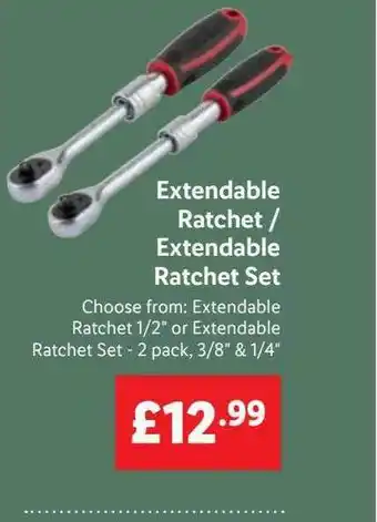 Lidl Extendable ratchet-extendable rachet set offer