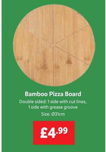Lidl Bamboo pizza board offer