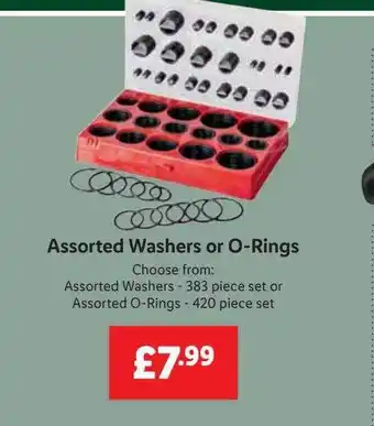 Lidl Assorted washers or orings offer