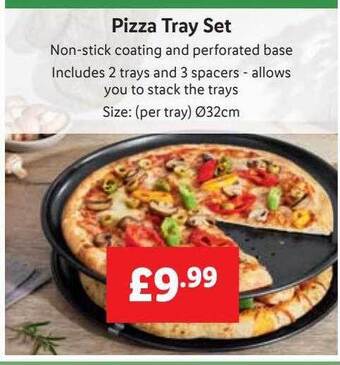 Lidl Pizza tray set offer