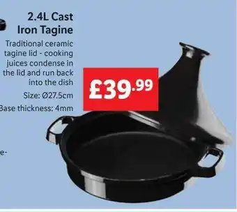 Lidl Cast iron tagine offer