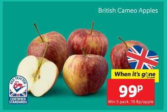 Lidl British cameo apples offer