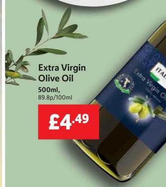 Lidl Extra virgin olive oil offer