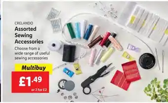 Lidl Assorted sewing accessories offer