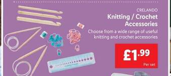 Lidl Crelando knitting-crochet accessories offer