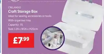 Lidl Crelando craft storage box offer