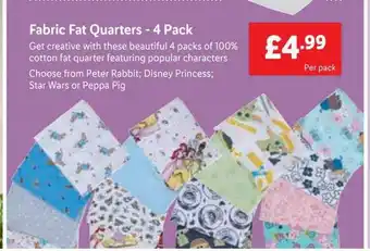 Lidl Fabric fat quarters offer