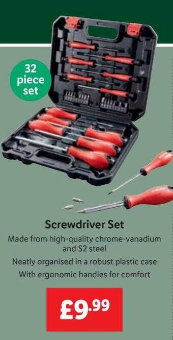 Lidl Screwdriver set offer