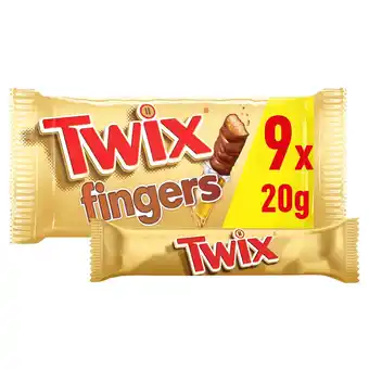 Tesco Twix chocolate fingers 9 x 20g offer