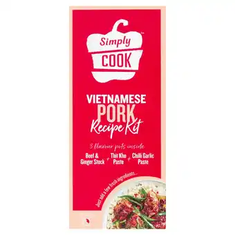 Tesco Simply cook vietnamese pork cooking kit 85g offer