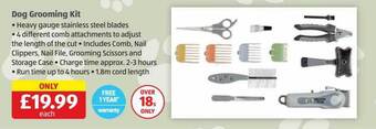 Aldi Dog grooming kit offer