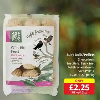 Aldi Suet balls pellets offer