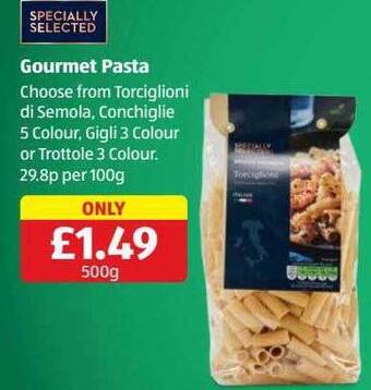 Aldi Gourmet pasta offer
