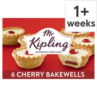 Tesco Mr kipling cherry bakewells 6 pack offer
