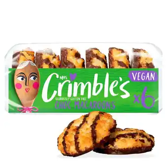Tesco Mrs crimbles 6 gluten free vegan chocolate macaroon 195g offer