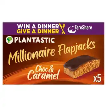 Tesco Plantastic millionaire flapjacks chocolate & caramel 5 pack offer