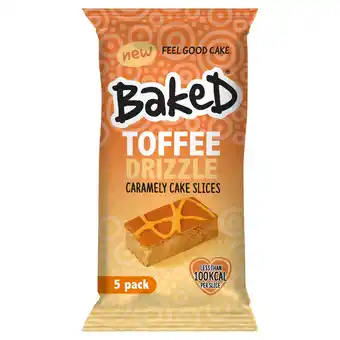 Tesco Baked sticky toffee caramely cake slices 5 pack offer