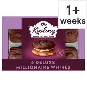 Tesco Mr kipling deluxe millionaire whirls 6 pack offer