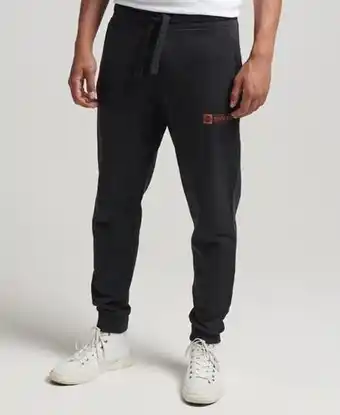 Superdry Superdry men's vintage athletic club joggers black offer