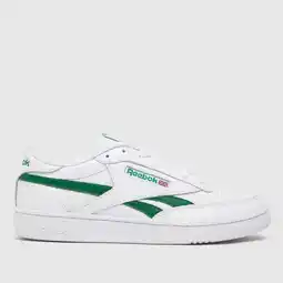 Schuh Reebok white & green club c revenge trainers, size: 9 offer