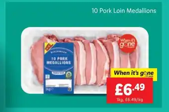 Lidl 10 Pork Loin Medallions offer