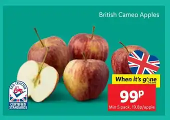 Lidl British Cameo Apples offer