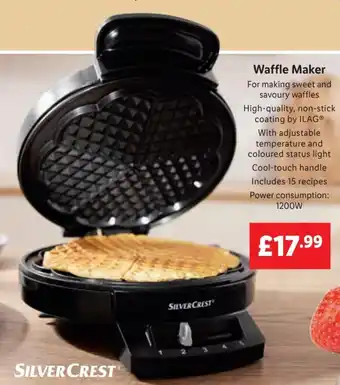 Lidl Waffle Maker 1200W offer