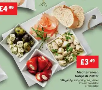 Lidl Mediterranean Antipasti Platter 390/410g offer
