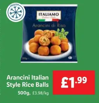 Lidl Arancini Italian Style Rice Balls 500g offer