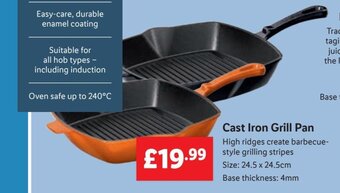 Lidl Cast Iron Grill Pan offer
