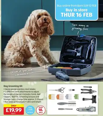 Aldi Dog Grooming Kit offer
