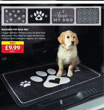 Aldi Washable Pet Boot Mat offer