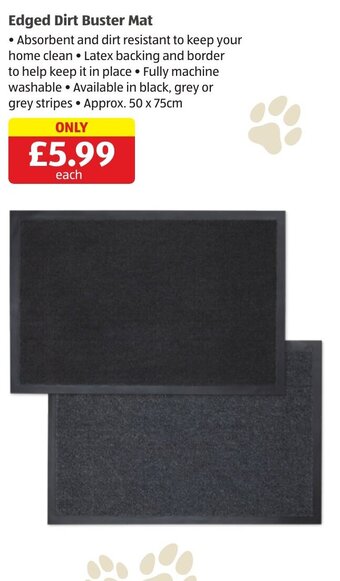 Aldi Edged Dirt Buster Mat offer