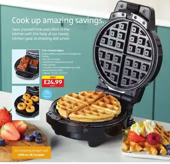 Aldi 3-in-1 Snack Maker offer