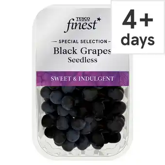 Tesco Tesco finest black grapes seedless 400g offer