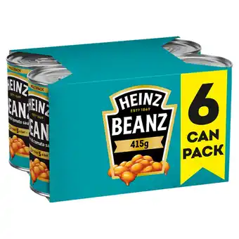 Tesco Heinz baked beans in tomato sauce 6 x 415g offer