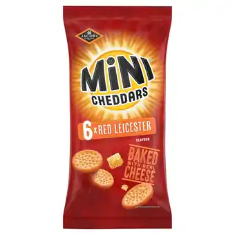 Tesco Jacob's mini cheddars red leicester 6x23g offer