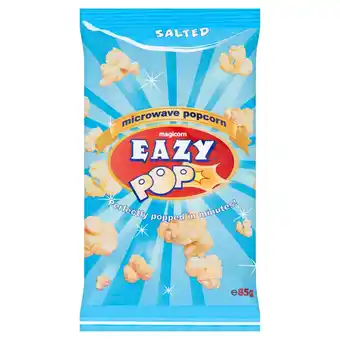 Tesco Magicorn eazypop microwave popcorn salted flavour 85g offer