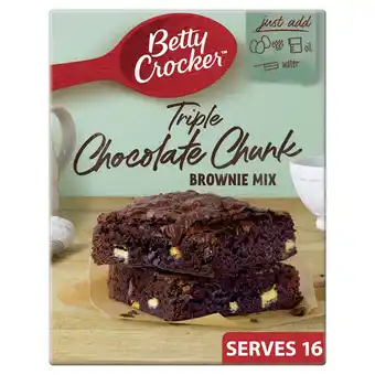 Tesco Betty crocker triple chocolate brownie mix 415g offer